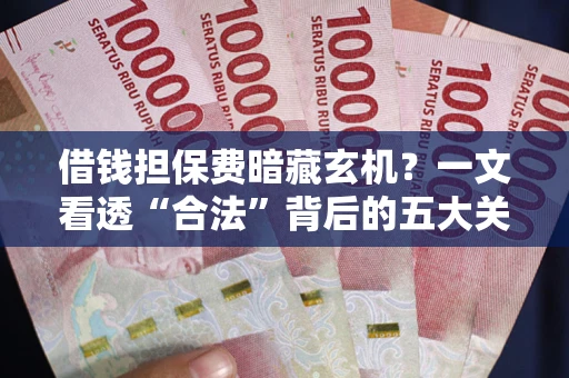 济南借钱担保费暗藏玄机？一文看透“合法”背后的五大关键陷阱