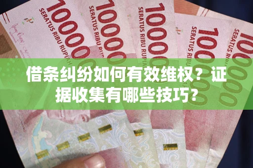济南借条纠纷如何有效维权？证据收集有哪些技巧？