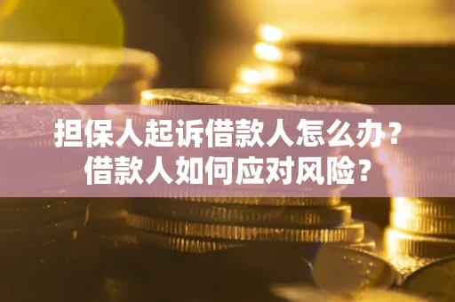 济南担保人起诉借款人怎么办？借款人如何应对风险？