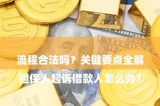 济南

担保人起诉借款人怎么办？流程合法吗？关键要点全解析