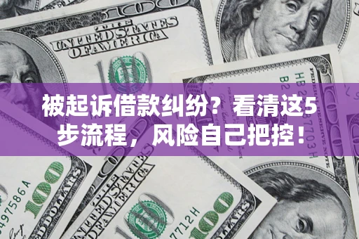 济南被起诉借款纠纷？看清这5步流程，风险自己把控！