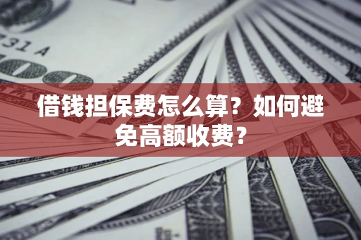 济南借钱担保费怎么算？如何避免高额收费？