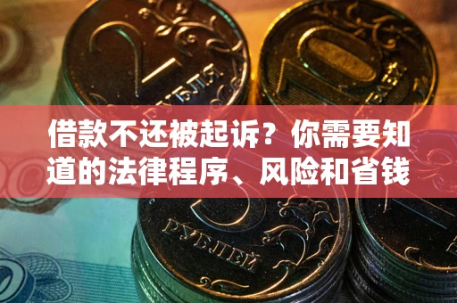 济南借款不还被起诉？你需要知道的法律程序、风险和省钱技巧